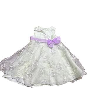 Ashley Ann 12 month Mint green with purple dress